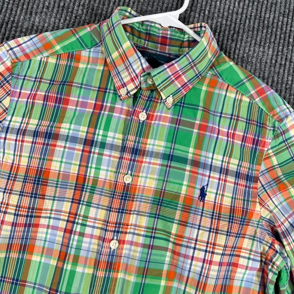 Ralph Lauren Other - Ralph Lauren Shirt Youth Boys Large Green Plaid Long Sleeve Button Down Casual
